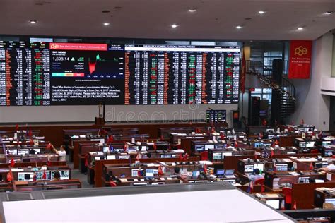 philippine stock exchange stock photo image  makati