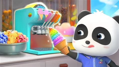 Ice Cream Truck Is Broken Learn Colors Baby Panda Mechanic Ep 5