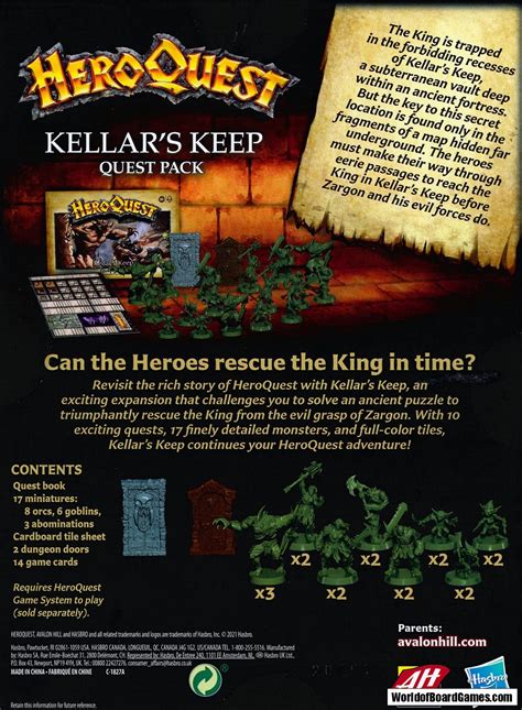 HeroQuest: Kellar's Keep (Exp.) - WorldofBoardGames.com