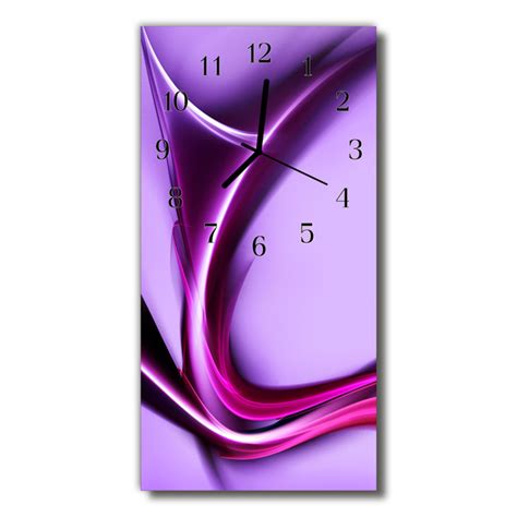 Horloge Murale En Verre Abstrait Tulup Fr