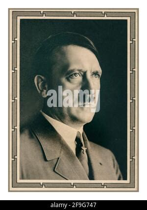 Adolf Hitler Portrait S B W Studio Posed Head And Shoulder