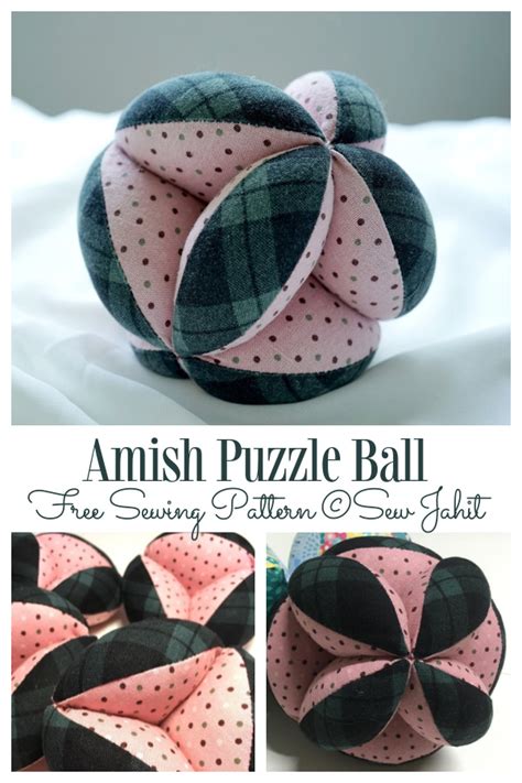 Amish Puzzle Ball Free Sewing Pattern Artofit