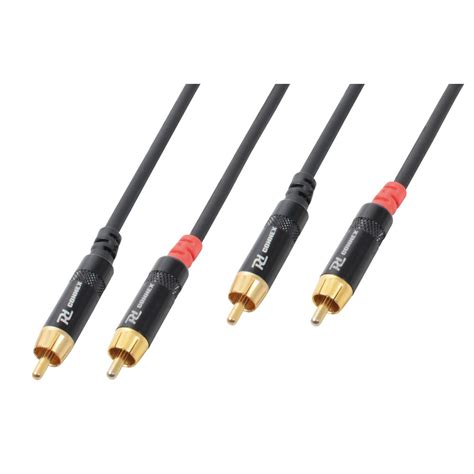 High Quality Twin RCA Phono To Dual RCA Phono Cable Signal Lead HIFI DJ