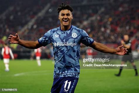 Ollie Watkins Of Aston Villa Celebrates After Scoring The Teams