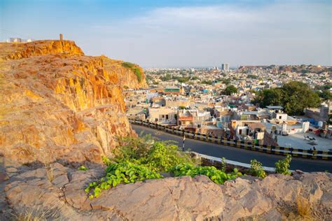 Jodhpur Old City And Cliff In India Stock Photo Image Of Maharajah