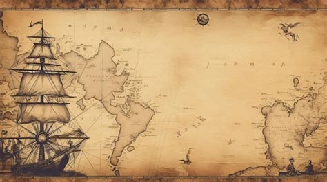 Premium Photo Old Nautical Map Background
