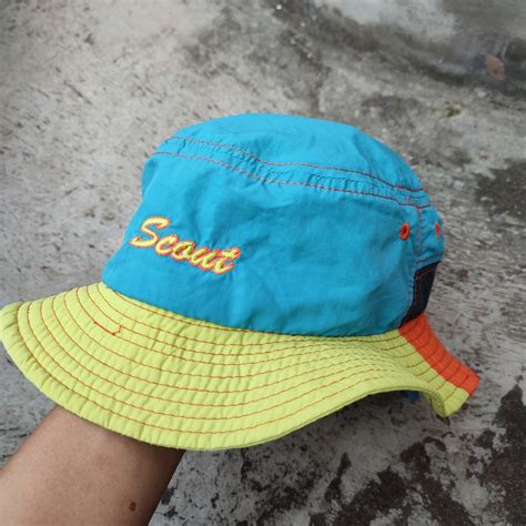 Topi Outdoor Rimba Brand Scout Fesyen Pria Aksesoris Topi Di Carousell