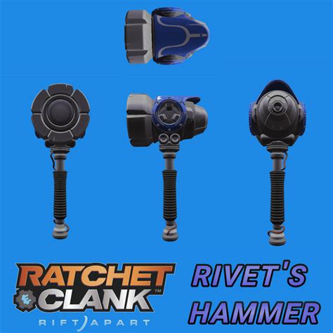 Ratchet Clank Rift Apart Rivet S Hammer D Model By Smakkohooves On