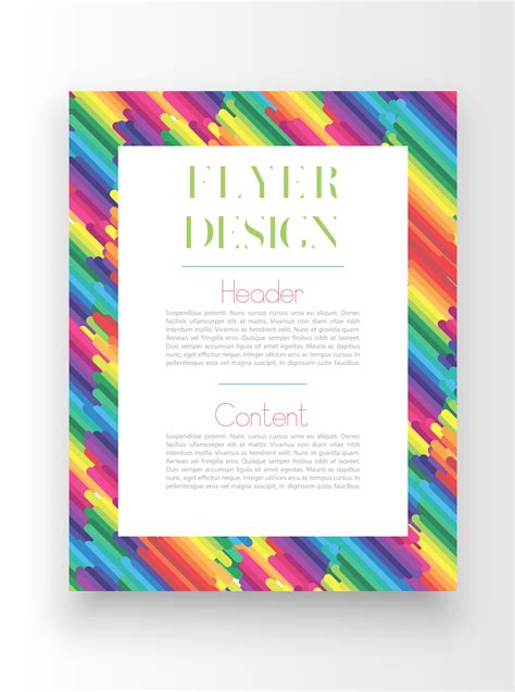 Colorful Templateposter Design Vector 318507 Vector Art At Vecteezy