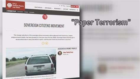 Fbi Discusses Sovereign Citizen Movement Paper Terrorism