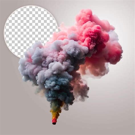 Premium PSD Mystical Fumes Isolated Smoke Explosion On Transparent