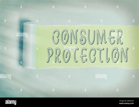 Conceptual Hand Writing Showing Consumer Protection Concept Meaning