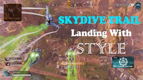 Sky Dive Trail How To Unlock And Equip Sky Dive Trail Apex Legends