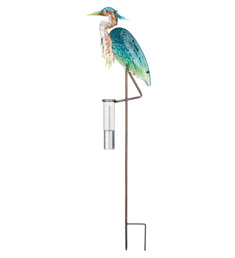 Rain Gauge Stake Heron New England Store