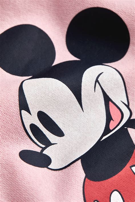 Handm Printed Sweatshirt Light Pink Mickey Mouse Ladies Handm Us