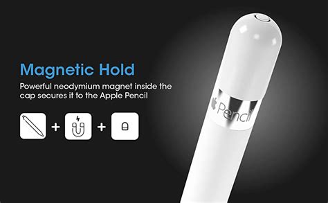 TechMatte Magnetic Replacement Caps Compatible With Apple Pencil 1st