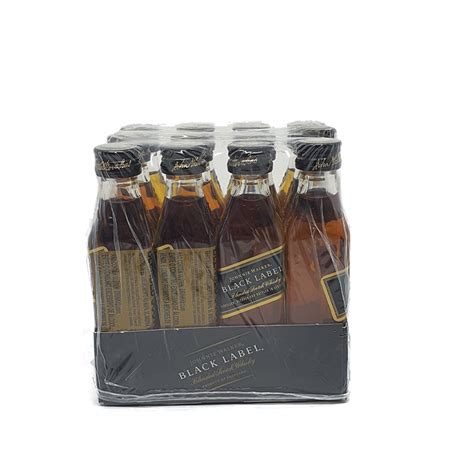 Pack Unidades Miniatura Whisky Johnnie Walker Black Label Ml