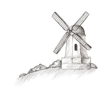 Update 81+ simple windmill sketch super hot - seven.edu.vn