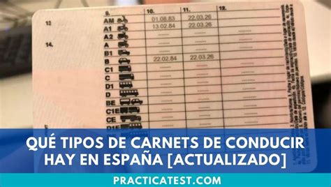 Qu Tipos De Carnets De Conducir Hay En Espa A