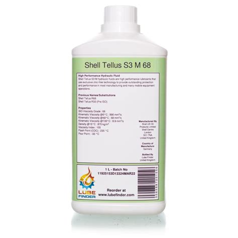 Shell Tellus S3 M 68 1 Litre