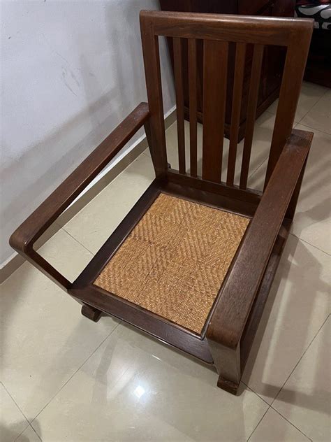 Teak Wood Chair (Kayu Jati) , Furniture & Home Living, Furniture ...