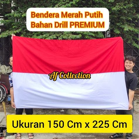 Jual Bendera Merah Putih Bahan Drill Cm X Cm Premium Di Lapak