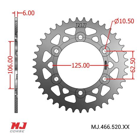 MJ Rear Sprocket For Triumph Trident 660 MJ Corse