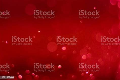 Abstract Red Bokeh Background With Soft Blur Bokeh Light Effect