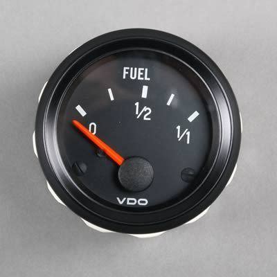 Buy 2 VDO Cockpit Electrical Fuel Level Gauge 2 1 16 Dia Black Face