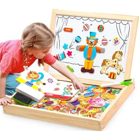 Ototon Puzzles En Bois Magn Tique Pcs Tableau Double Face Aimant