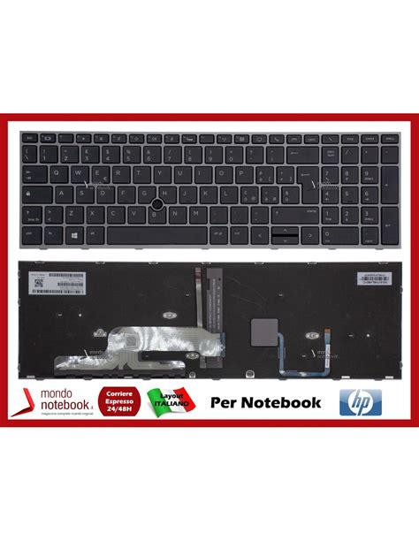 Tastiera Notebook Hp Zbook G G U G U G Grey Italiana