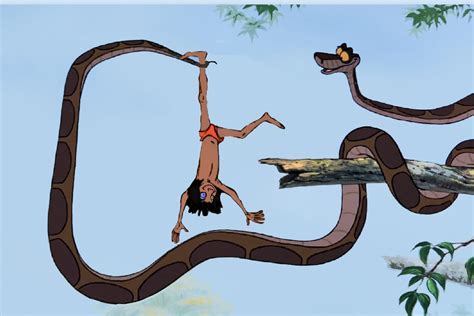 Kaa and Mowgli by ocpapu on DeviantArt