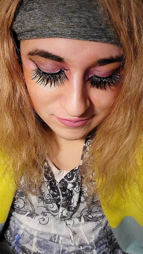 Make Up Is A Key Part Of Feminization I Love False Lashes And Sometimes I Like Them A Little