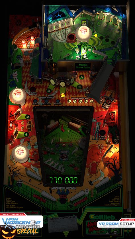 New Vp10 Alert Haunted House Gottlieb 1982 Vpw New Visual Pinball