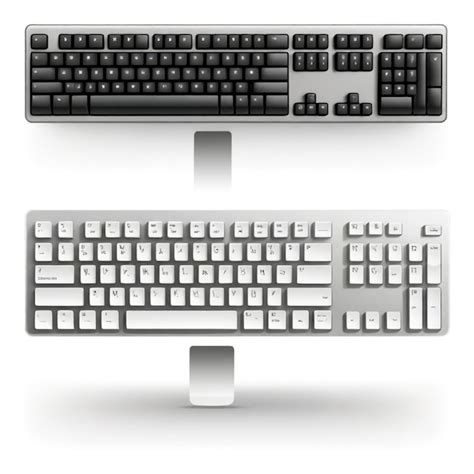 Premium Vector Keyboard Vector Set White Background Isolated A High