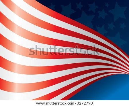 Waving American Flag Background Stock Vector Illustration 3272790 ...