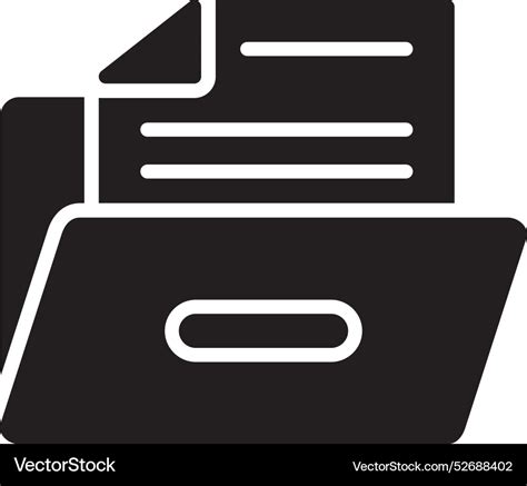 Ordner Icon Lizenzfreies Vektorbild VectorStock