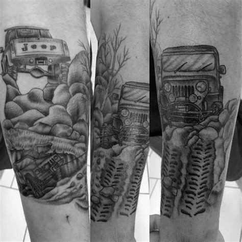 80 Jeep Tattoos For Men - Automotive Design Ideas