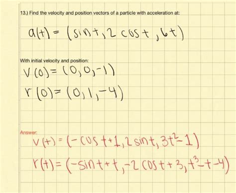 Solved R T 2t Et E−t Answer R T 2 Et −e−t