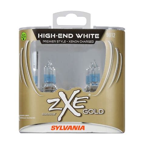 Sylvania 9012 Silverstar Zxe Gold Halogen Headlight Bulb 2 Pack