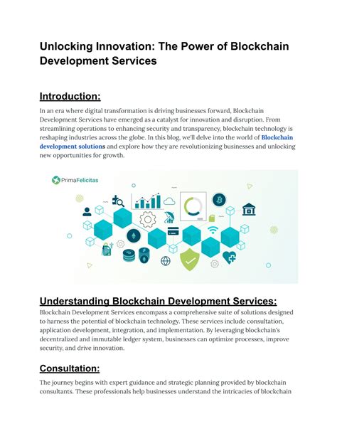 Ppt Unlocking Innovation The Power Of Blockchain Development