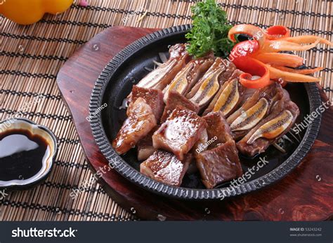 Korea Bbq Beef Ribs Iron Platter Stock Photo 53243242 Shutterstock