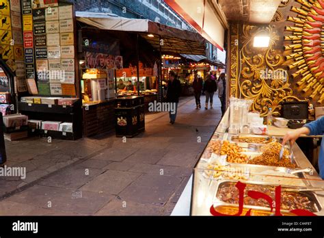 Food Stalls Camden Market Stock Photo Alamy
