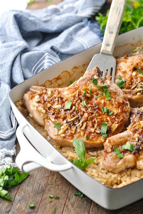 Country Baked Pork Chops And Rice The Seasoned Mom