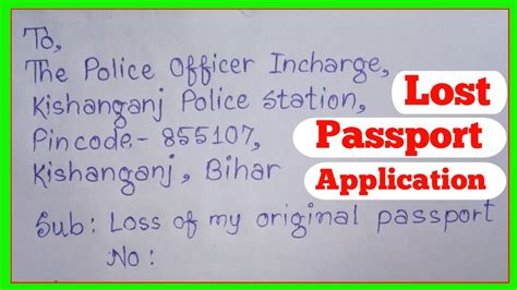 Letter For Lost Passport Apply For Lost Passport Passport Kho Jane