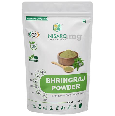 Nisarg Organic Farm Bhringraj Powder Buy Packet Of 500 0 Gm Powder At