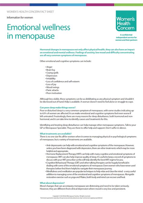 Menopause Wellness Hub Womens Health Concern