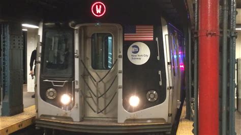 BMT Broadway Line W Trains End Begin Service With R Train Action