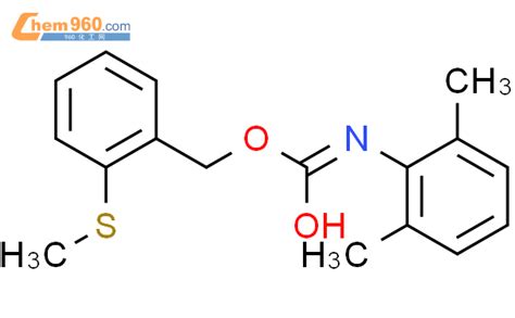338968 04 02 甲硫基苄基26 二甲基苯基氨基甲酸酯化学式、结构式、分子式、mol 960化工网
