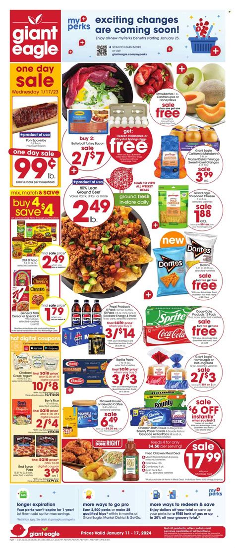 Giant Eagle (PA) Weekly Ad Flyer Specials January 11 to January 17, 2024